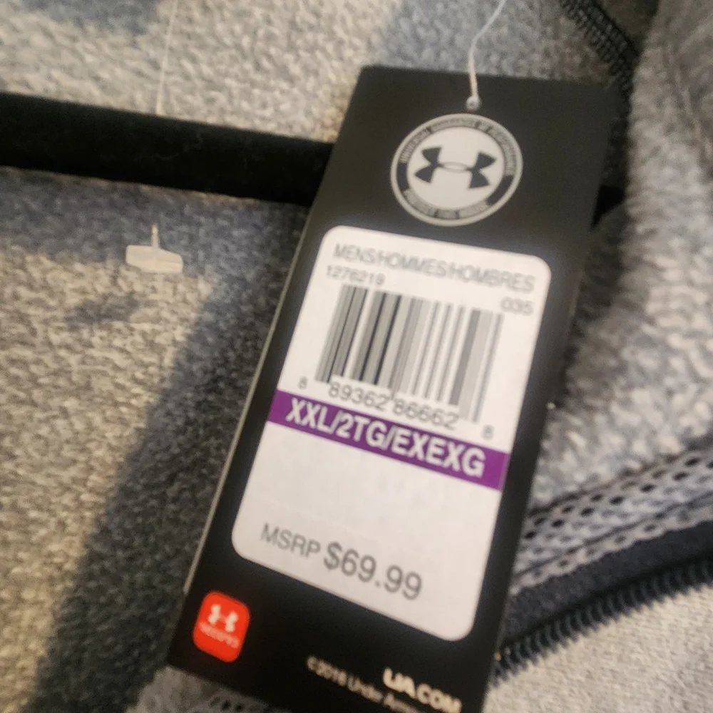 Under Armour Men's Two-Tone Fleece Jacket Size 2XL BNWT